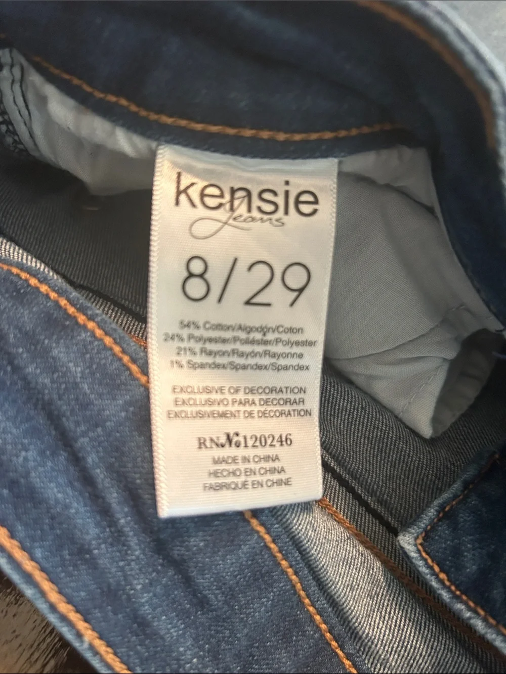 Kenzie Jeans shorts size 8/29 Dark Wash Frayed Hem Denim Shorts - Women